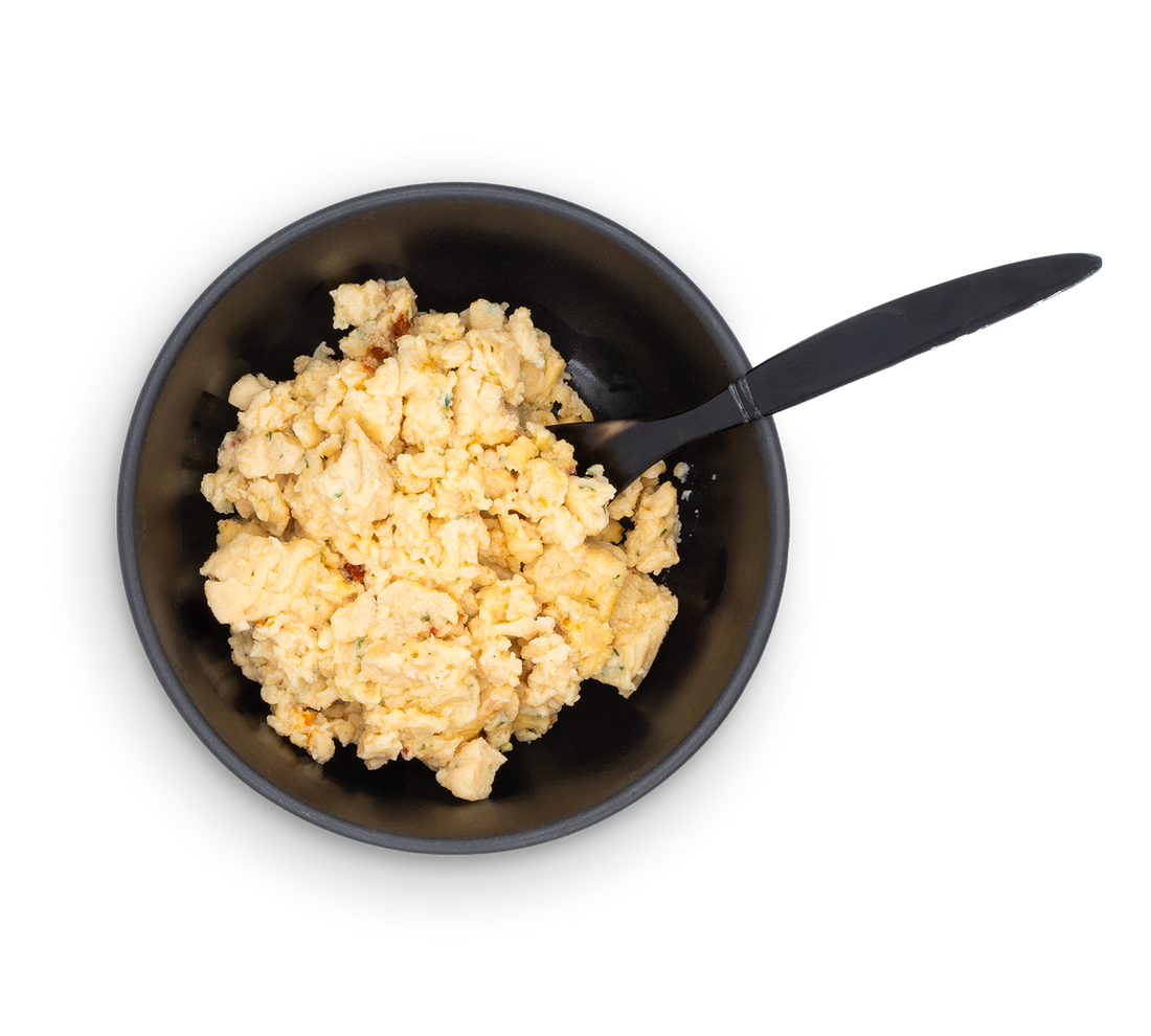 Diet Egg Omelette - Rührei mit Hüttenkäse