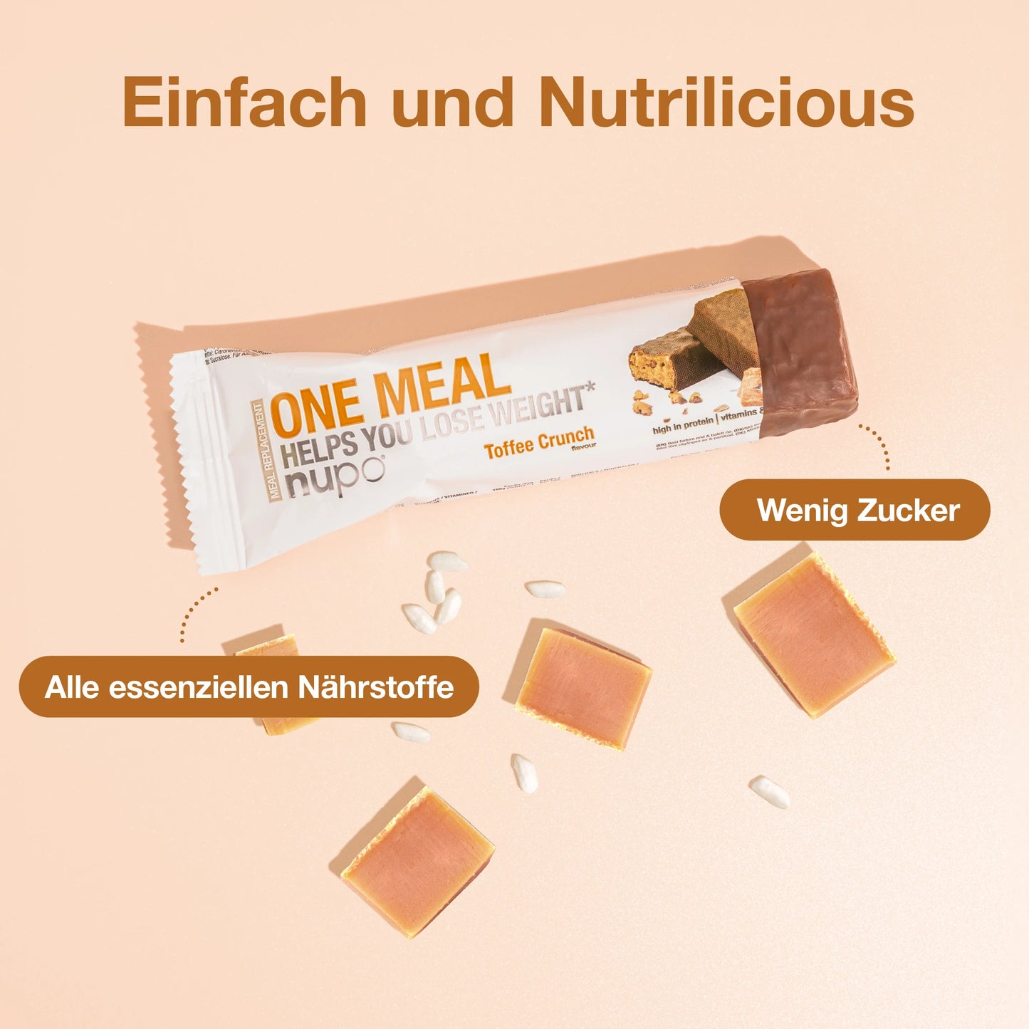 One Meal Riegel Toffee Crunch