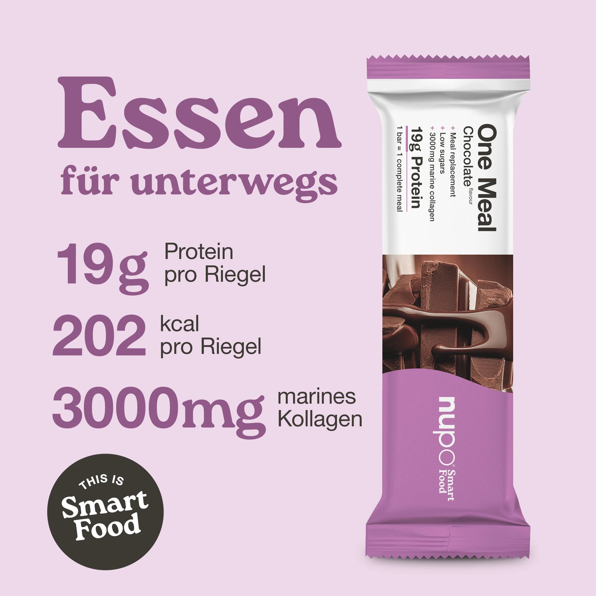 Nupo One Meal Bar Chocolate Nährwerte Protein Ballaststoffe Vitamine